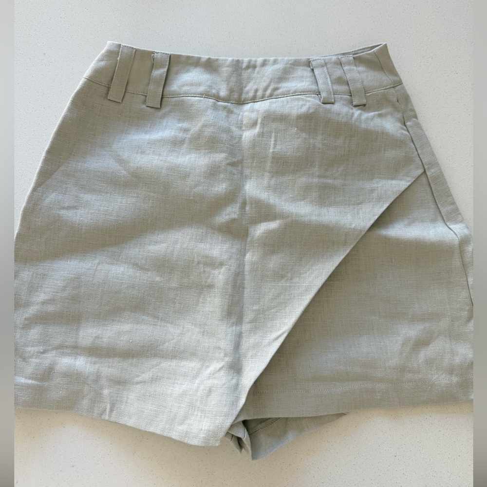 DISSH ASTER CHALK LINEN SKORT - 2 / CHALK